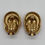 Thumbnail: 80s Gold Oval Earrings