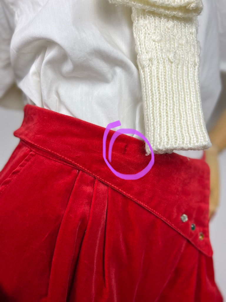 Thumbnail: 80s Embellished Velvet Peg Trouser