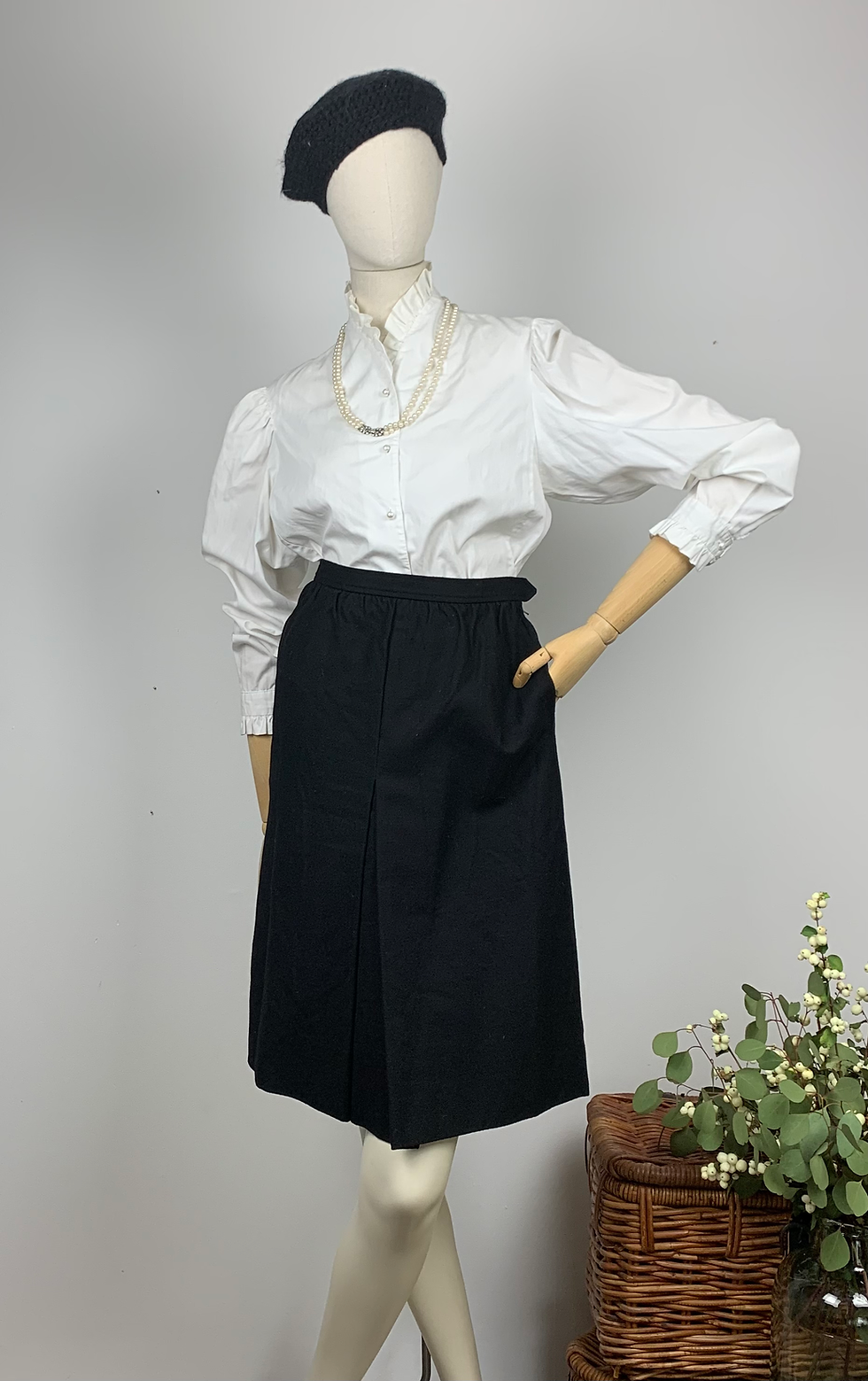 Thumbnail: Saint laurent 70s Wool Skirt