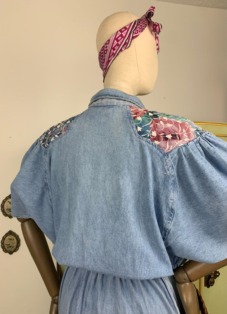 Thumbnail: St Dennis 80s Denim Embellished Jumpsuit