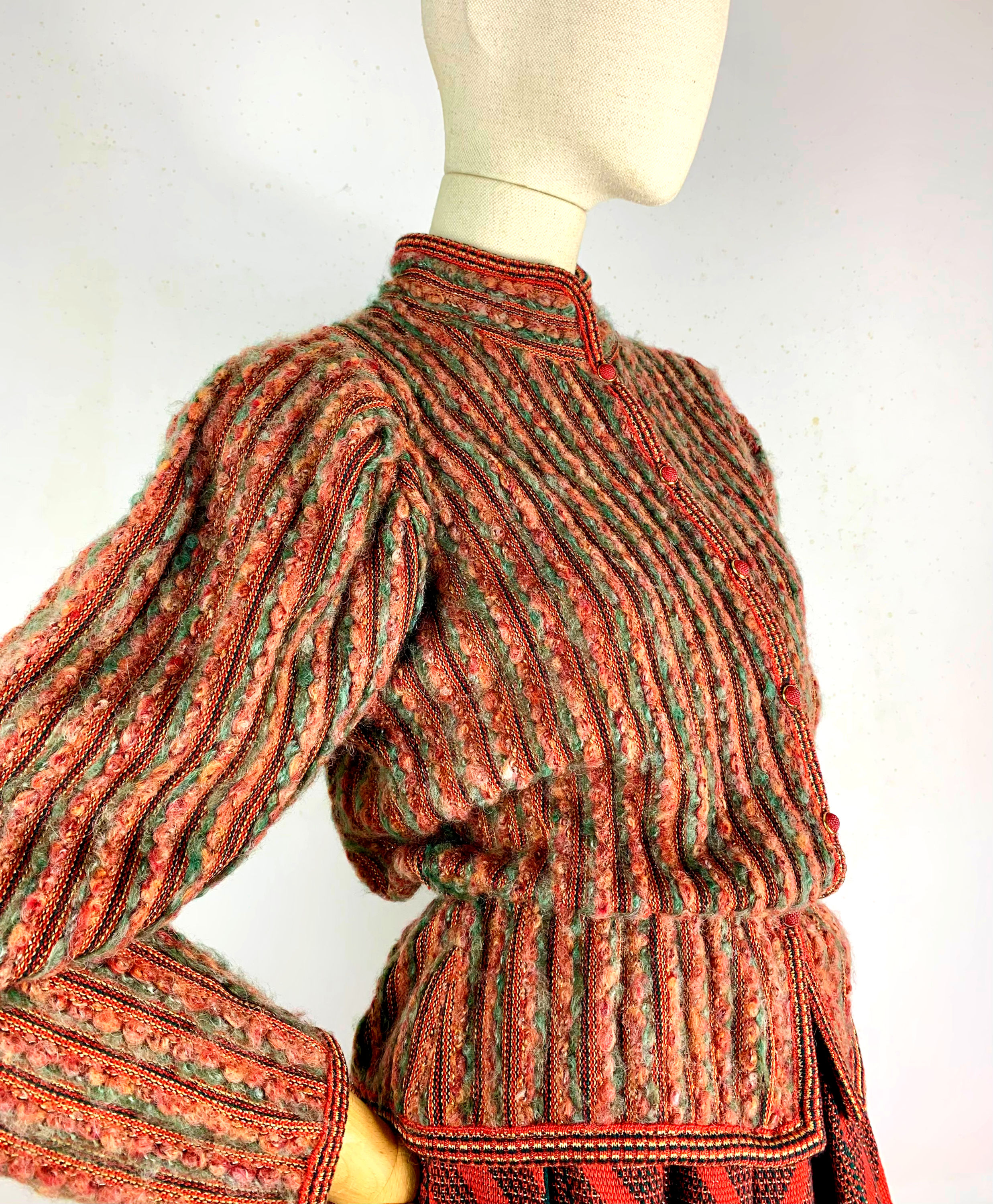 Bill Gibb 80s Knitted Skirt Set