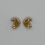 Thumbnail: Napier 80s Enamel Crescent Shaped Earrings