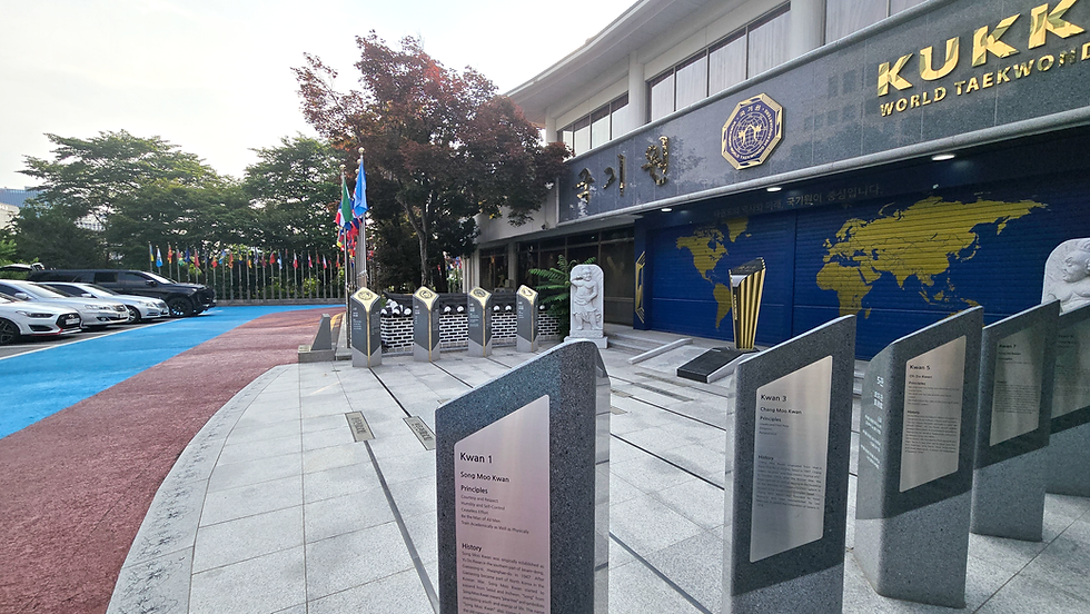 국기원 및 태권도 9개관 기념비