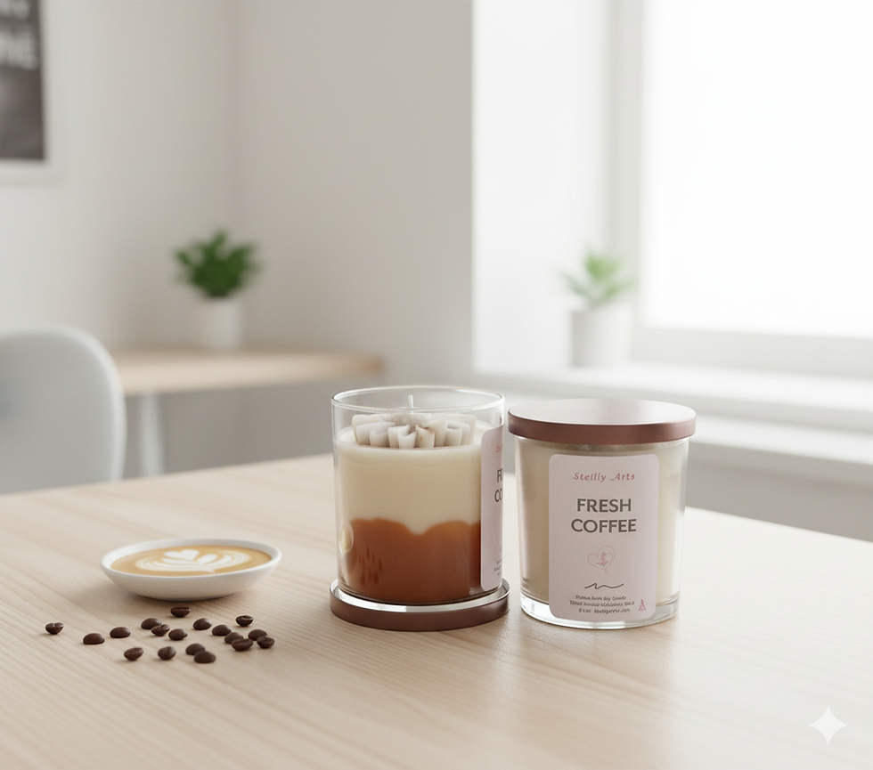 Fresh Coffee Scented Soy Wax Candle