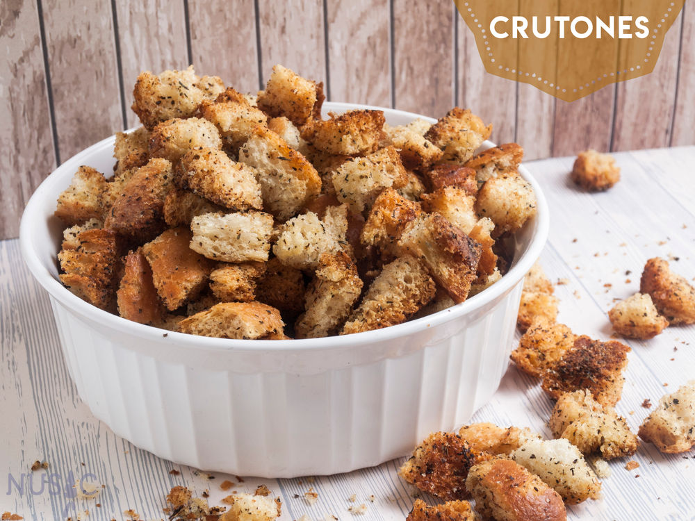 RECETA Crutones con especias