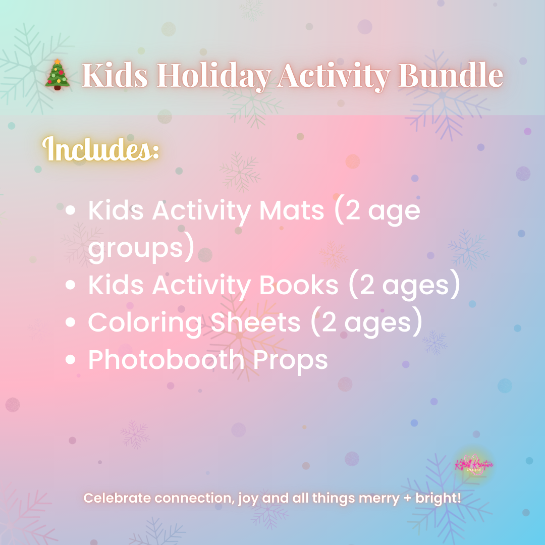 Kids Holiday Activity Bundle Includes: Activity Mats, Books, Sheets, Props. holiday bundle, christmas printables