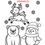 Thumbnail: Color the Holiday Animals! Coloring page featuring reindeer, polar bear, penguin, snowflakes. holiday bundle, christmas printables, Kittrell Kreative Designs, LLC