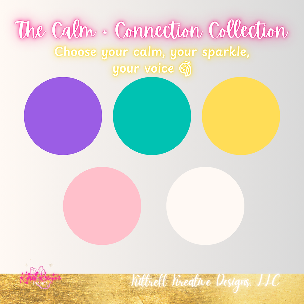 Thumbnail: Collection of colorful circles, The Calm Connection Collection, Kittrell Kreative Designs LLC.