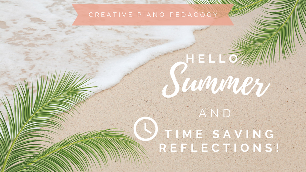 Time-saving summer reflections