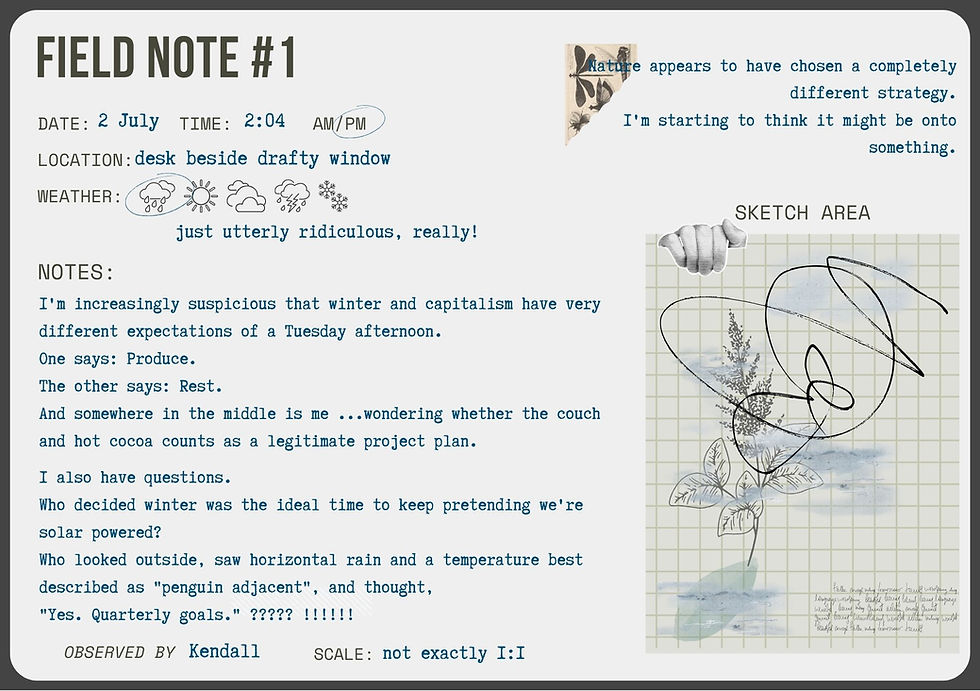 Field Note #1