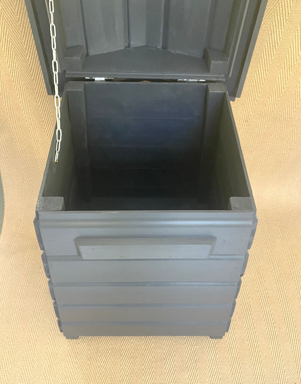 Thumbnail: Storage box, garden storage, rustic, parcel box, hand painted, bee hive style, k