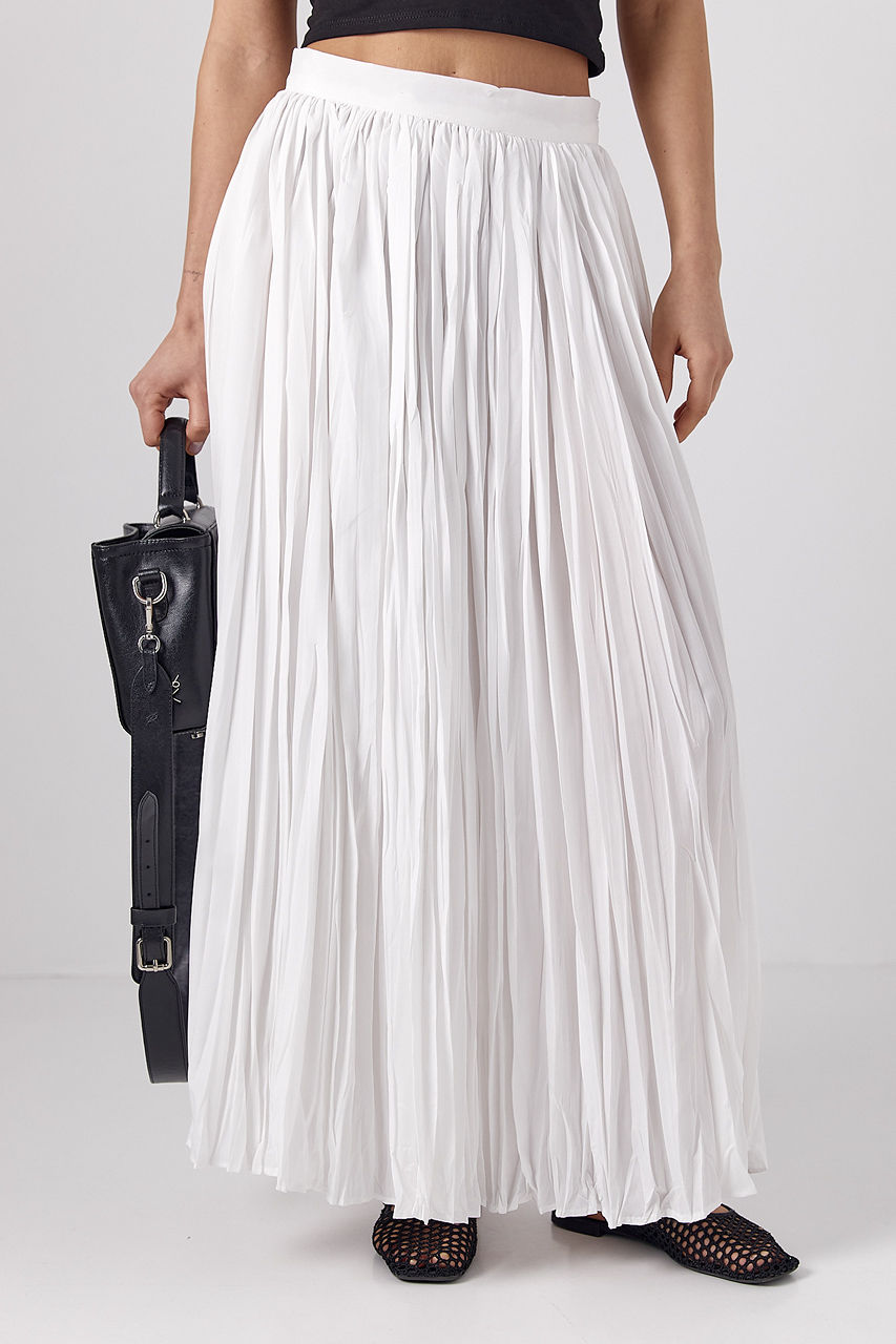 Плісирована спідниця максі