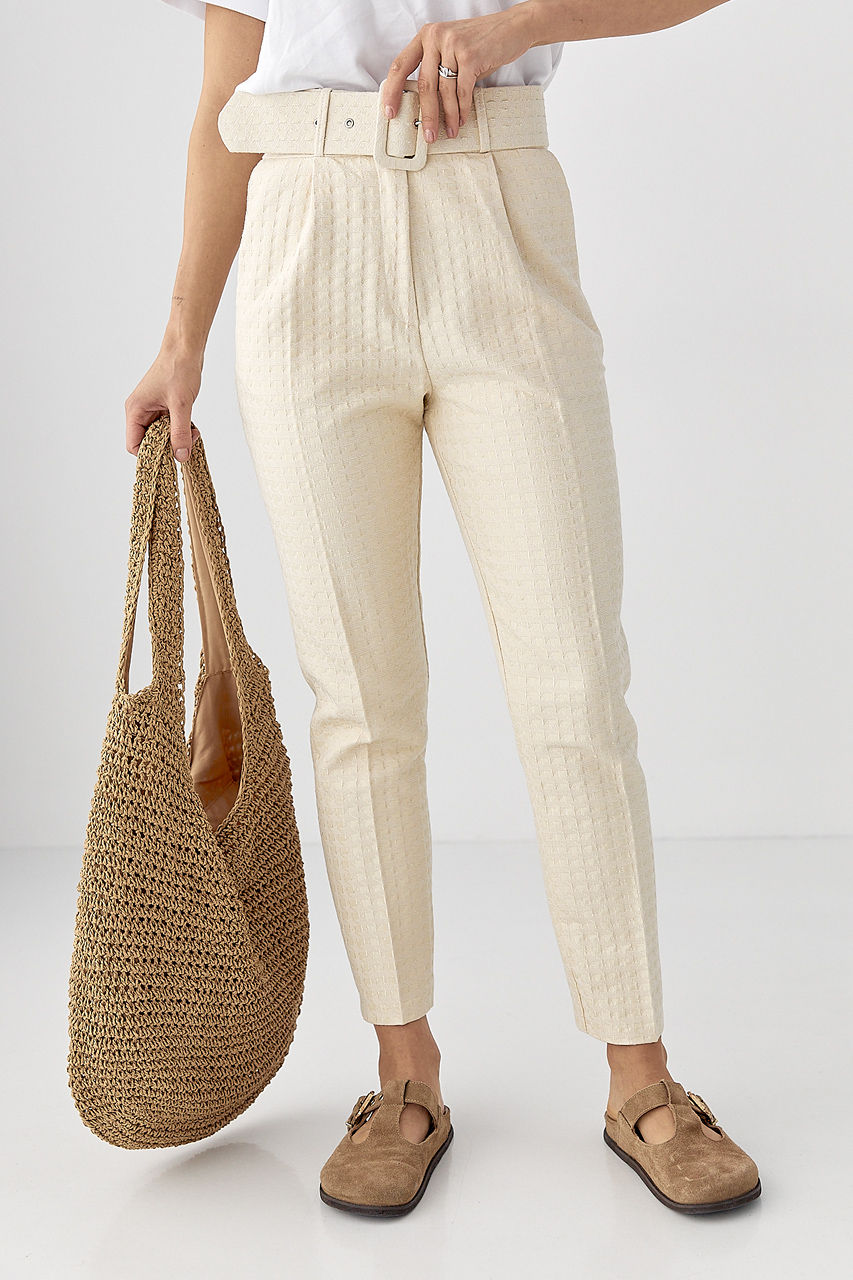 Класичні жіночі штани зі складками