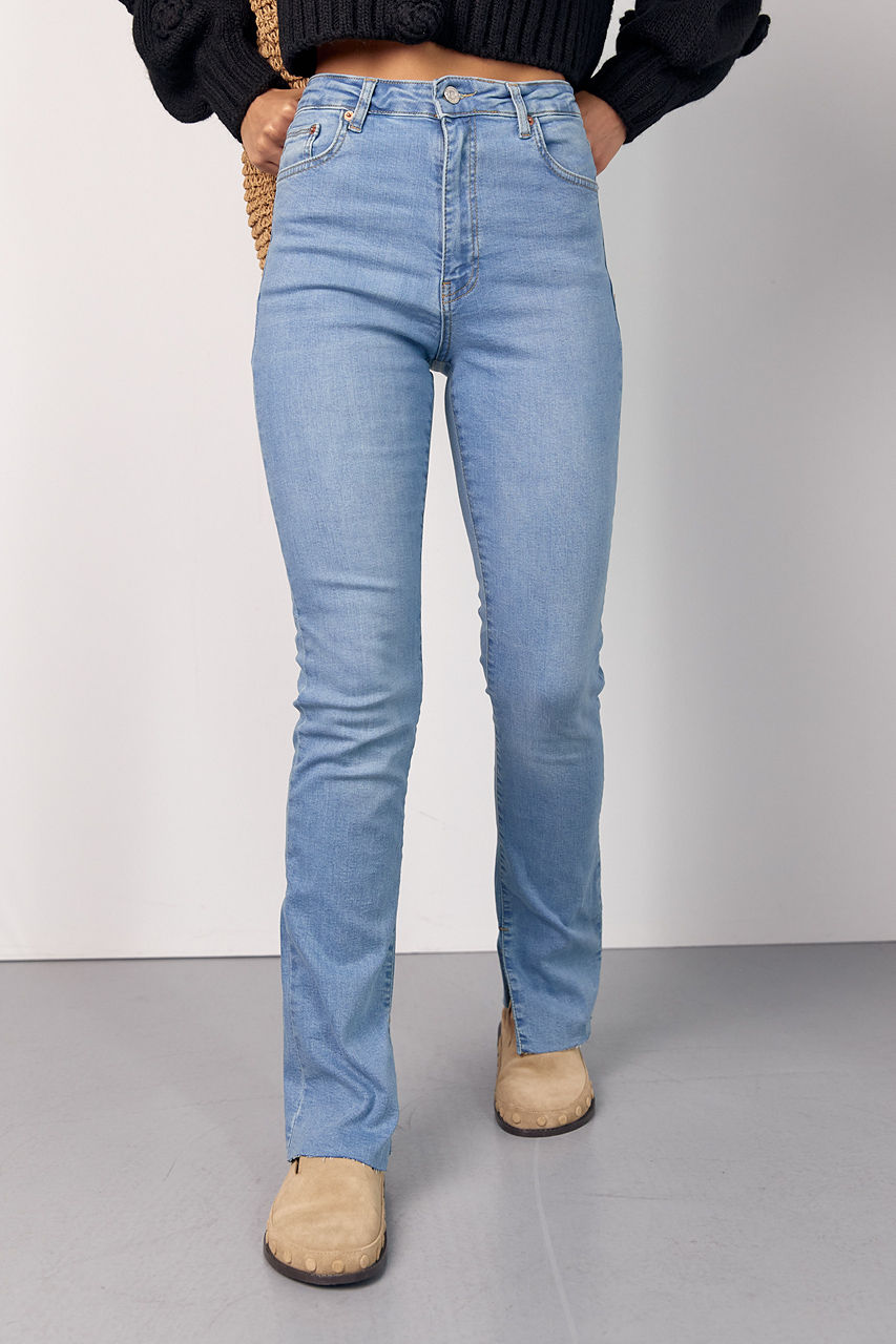 Жіночі джинси skinny з розрізами