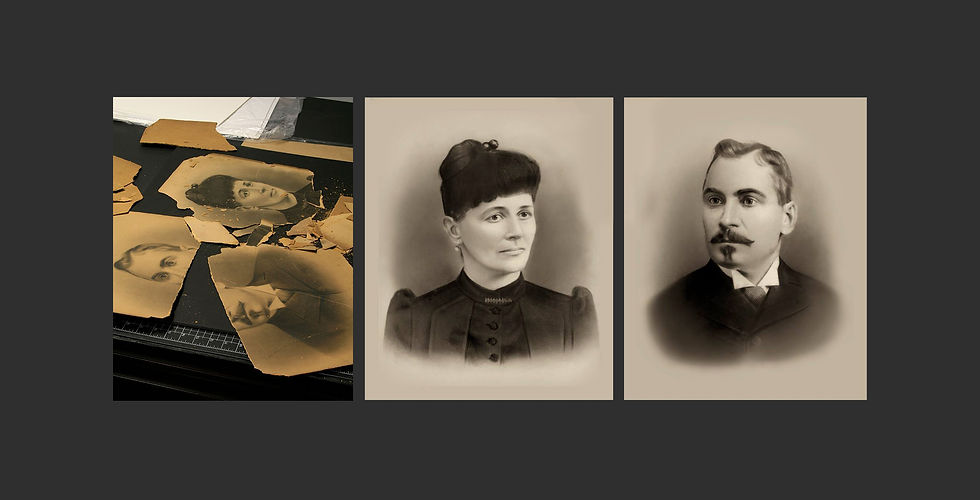 Photo Restoration Before and After