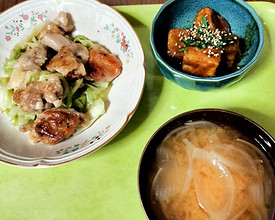 グループホームゆうのおいしそうな食事の一例。
