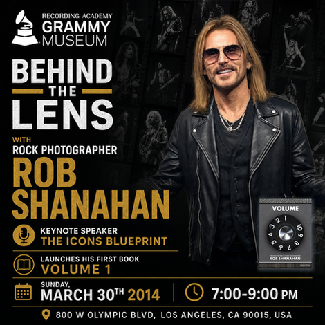 Rob Shanahan launching his 1st book, VOLUME 1, at The GRAMMY Museum in Los Angeles, California.