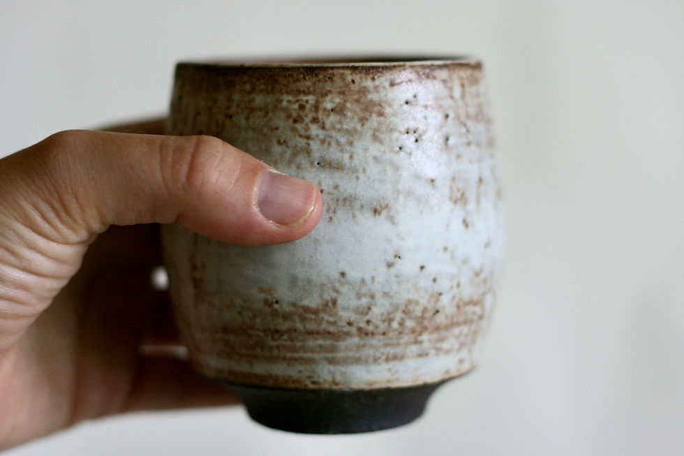 Thumbnail: Cream ceramic cup - Yunomi