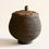 Thumbnail: Black round lidded woven pine needle