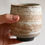 Thumbnail: Cream-Brown ceramic cup - Yunomi