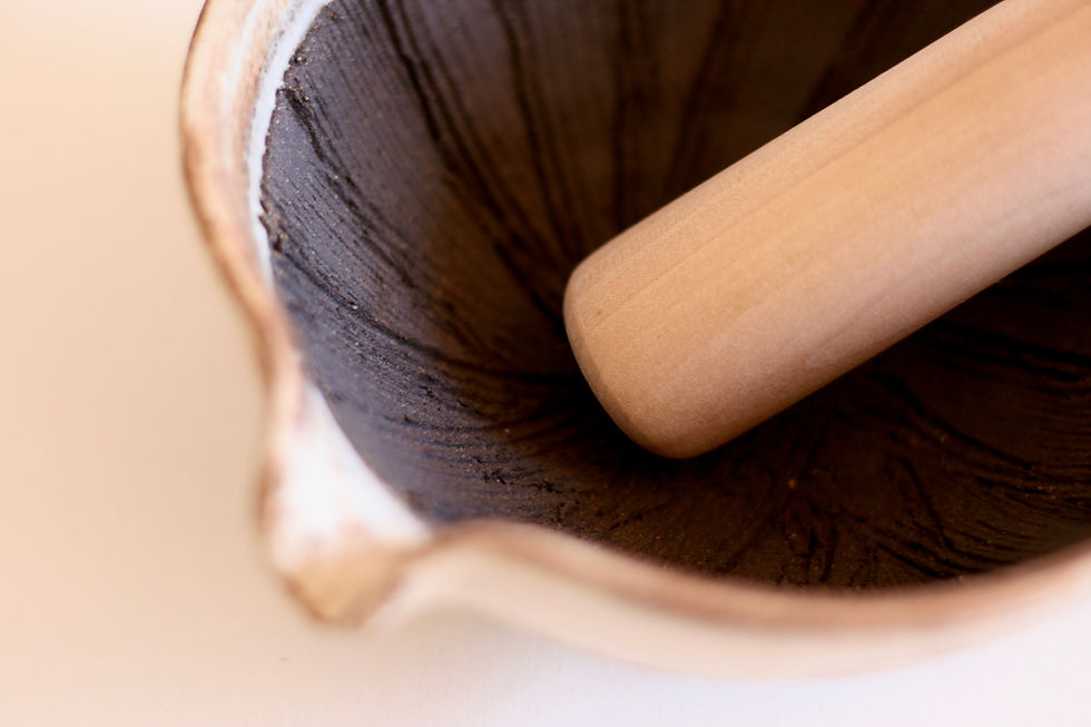 Thumbnail: Ceramic Mortar and Pestle Set | Grinding bowl | Suribachi