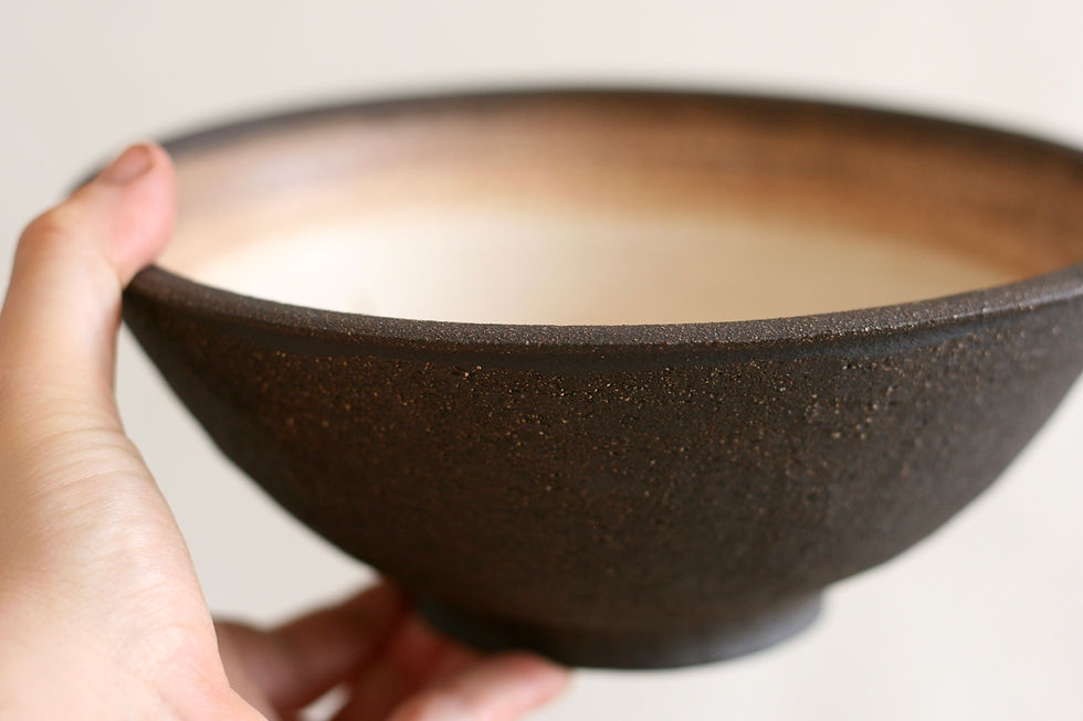Thumbnail: Black Ceramic Serving bowl | Salad Bowl