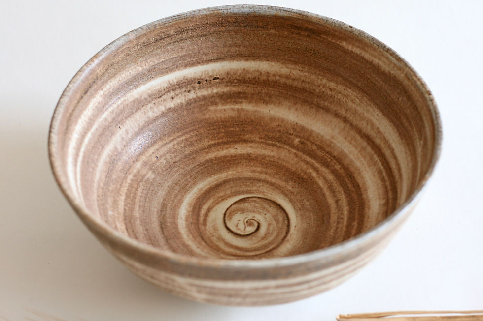 Thumbnail: Beige Ceramic Bowl | Pottery Salad bowl | Serving Bowl