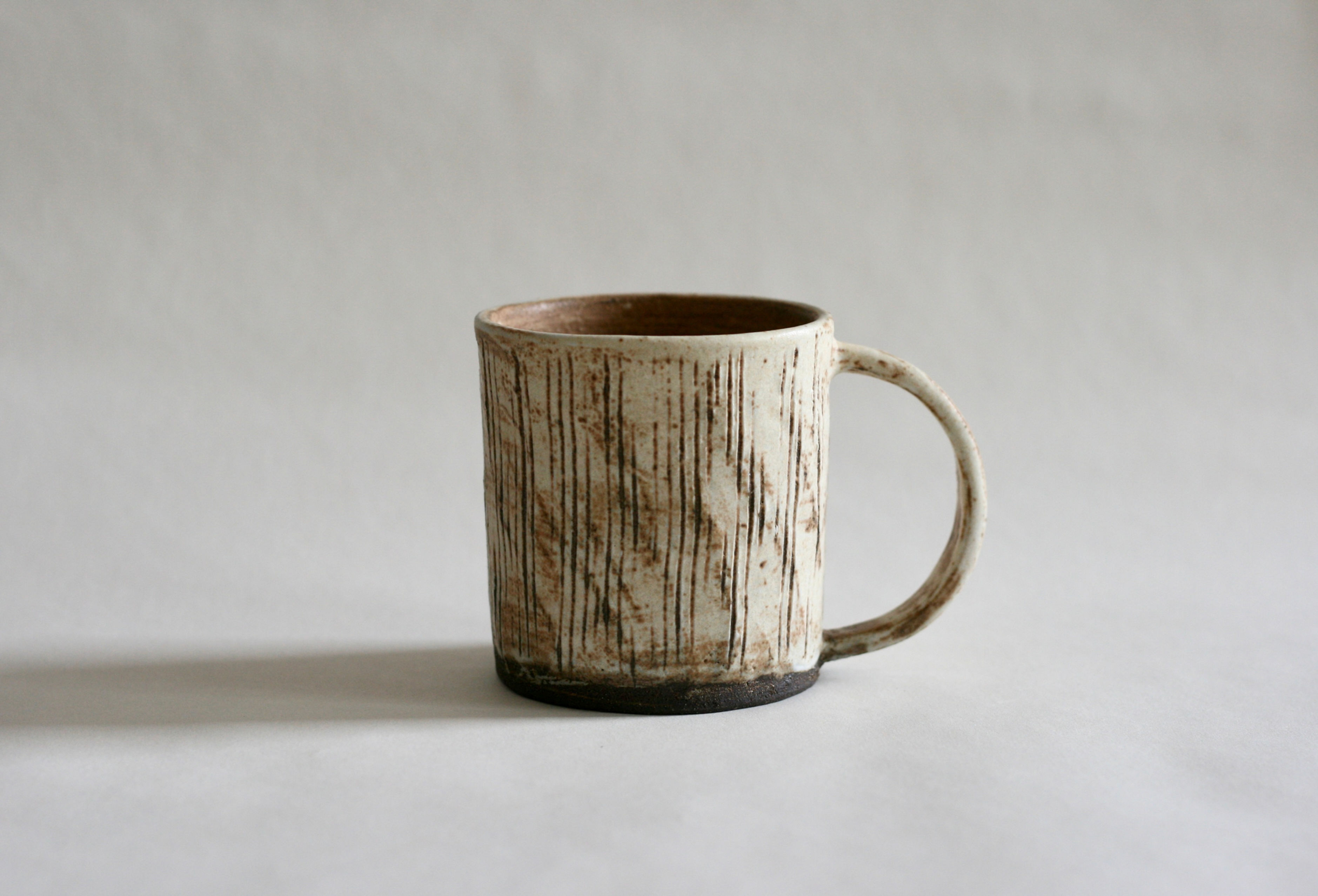 Cream Lined Ceramic Mug