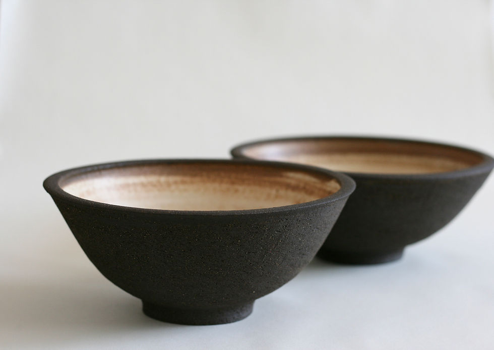 Thumbnail: Black Ceramic Serving bowl | Salad Bowl