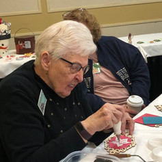 Barbara demonstrating mudding