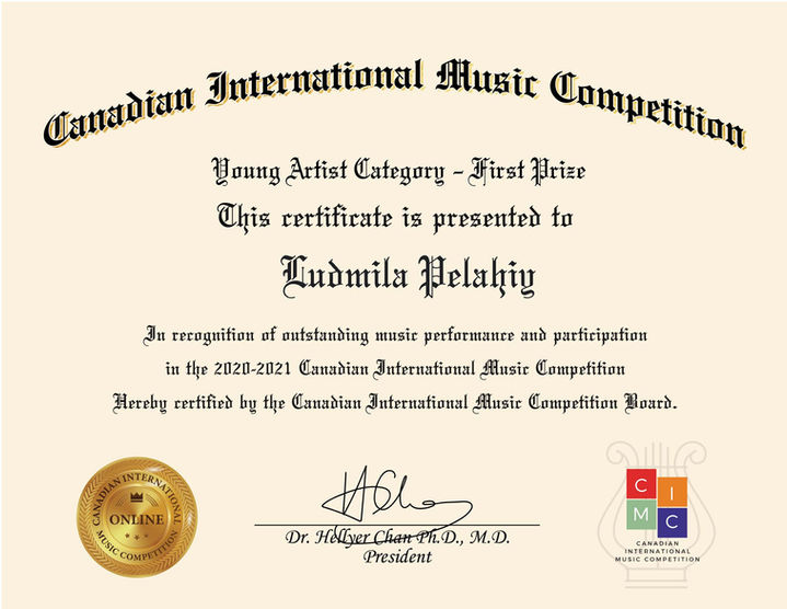 Canadian International Music Competition 2020-2021