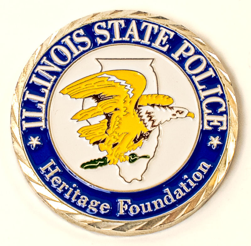 Illinois State Police Heritage Foundation challenge coin front