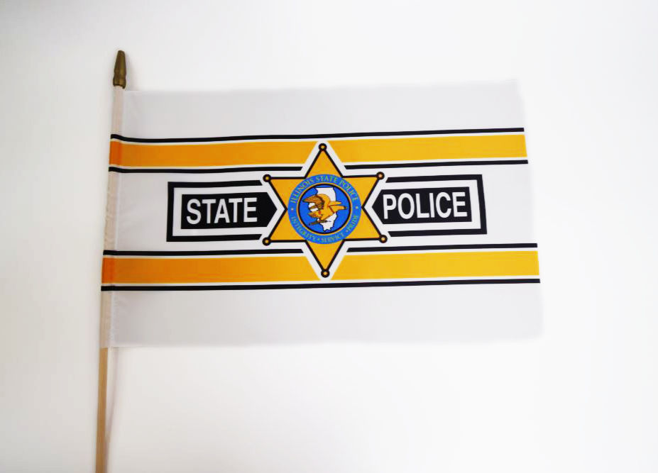 Illinois State Police Branded Flag