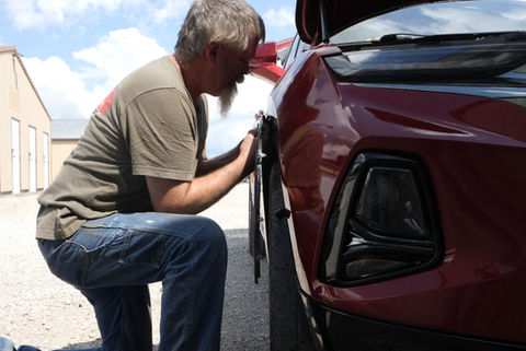 Employee of Phoenix Collision of Springfield, Illinois replaced an auto body part on a vehicle as a minor repair. 