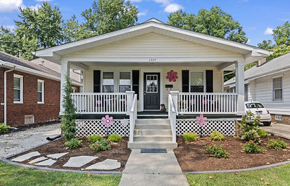 House in Central Illinois landscaped by Knob Hill Landscape Company and given away as a raffle.