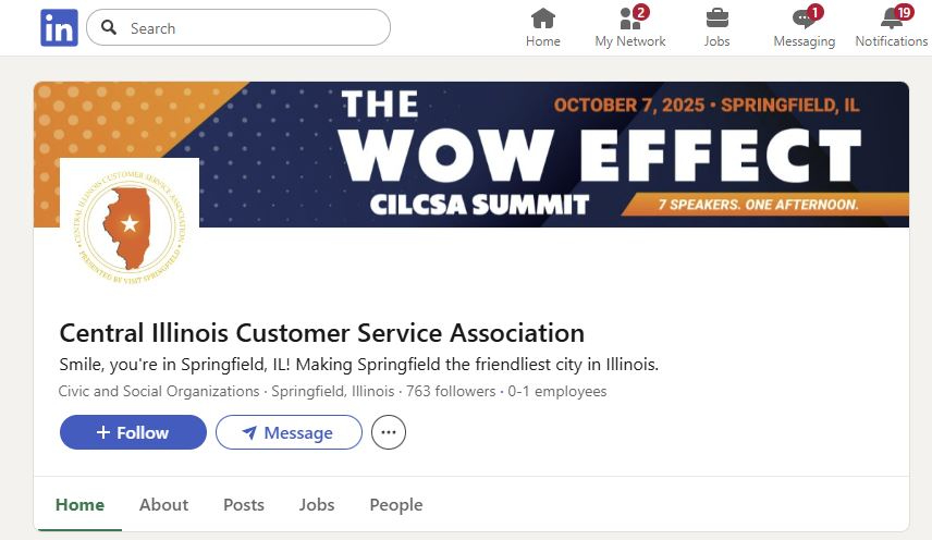 Facebook profile photo and cover image for CILCSA event