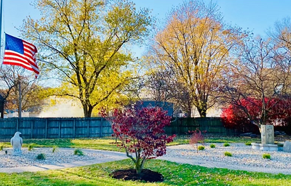 Veterans Memorial Park landscaped by Knob Hill Landscape Company of Springfield, Illinois
