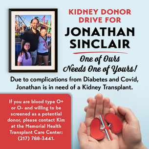 Help Us Find a Kidney Donor for Jonathan Sinclair