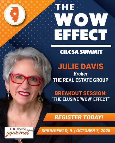 The WOW Effect poster for speaker Julie Davis CILCSA Summit 2025