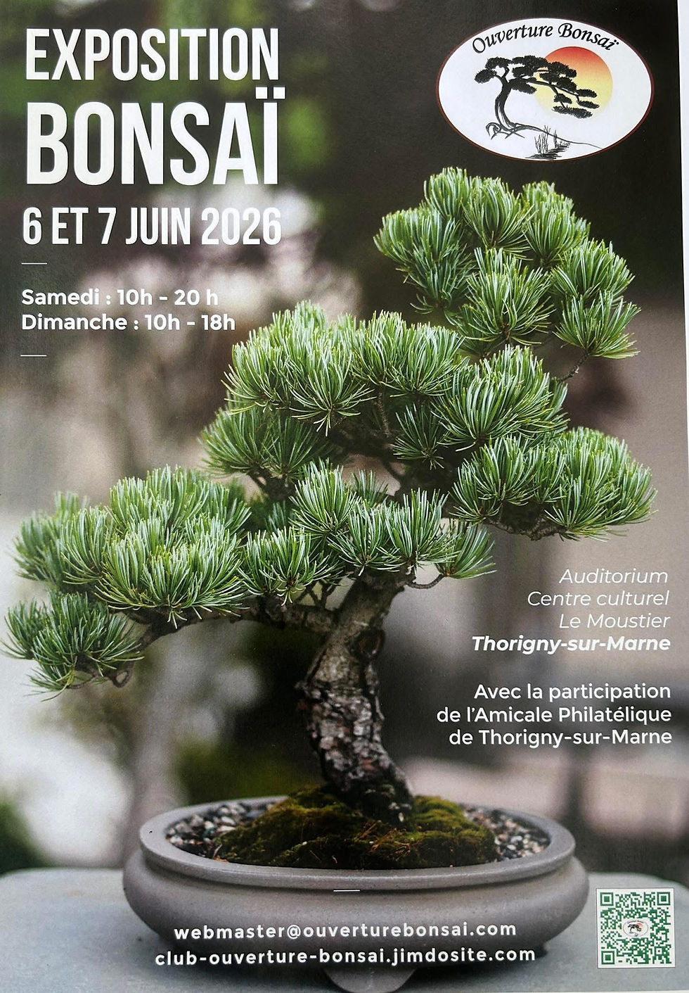 Exposition Bonsaï - Thorigny s/ Marne (Île de France)- 6 & 7 Juin 2026