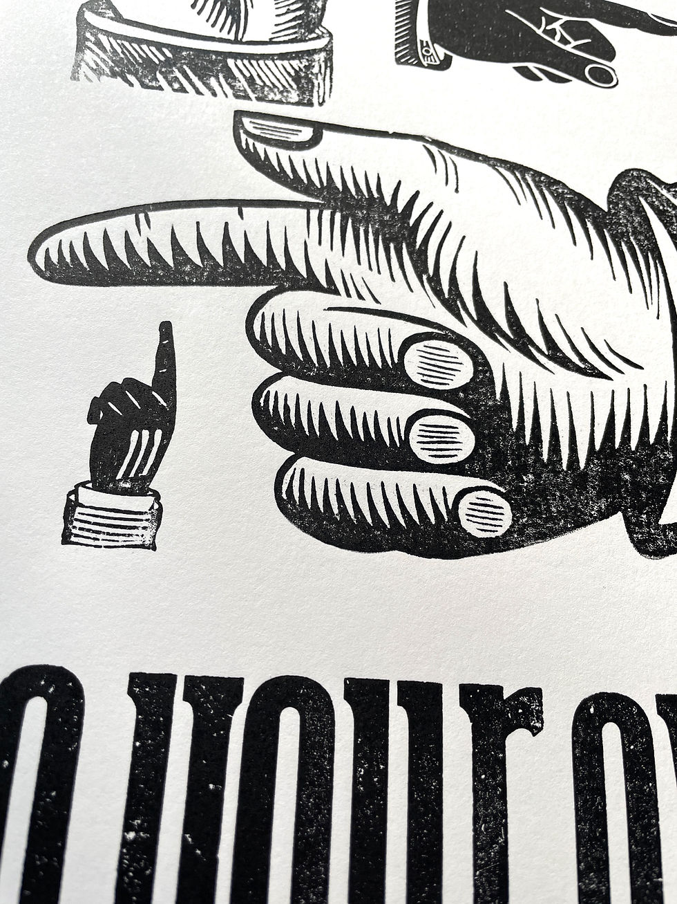 Thumbnail: 'Go your own way' Original Letterpress Print
