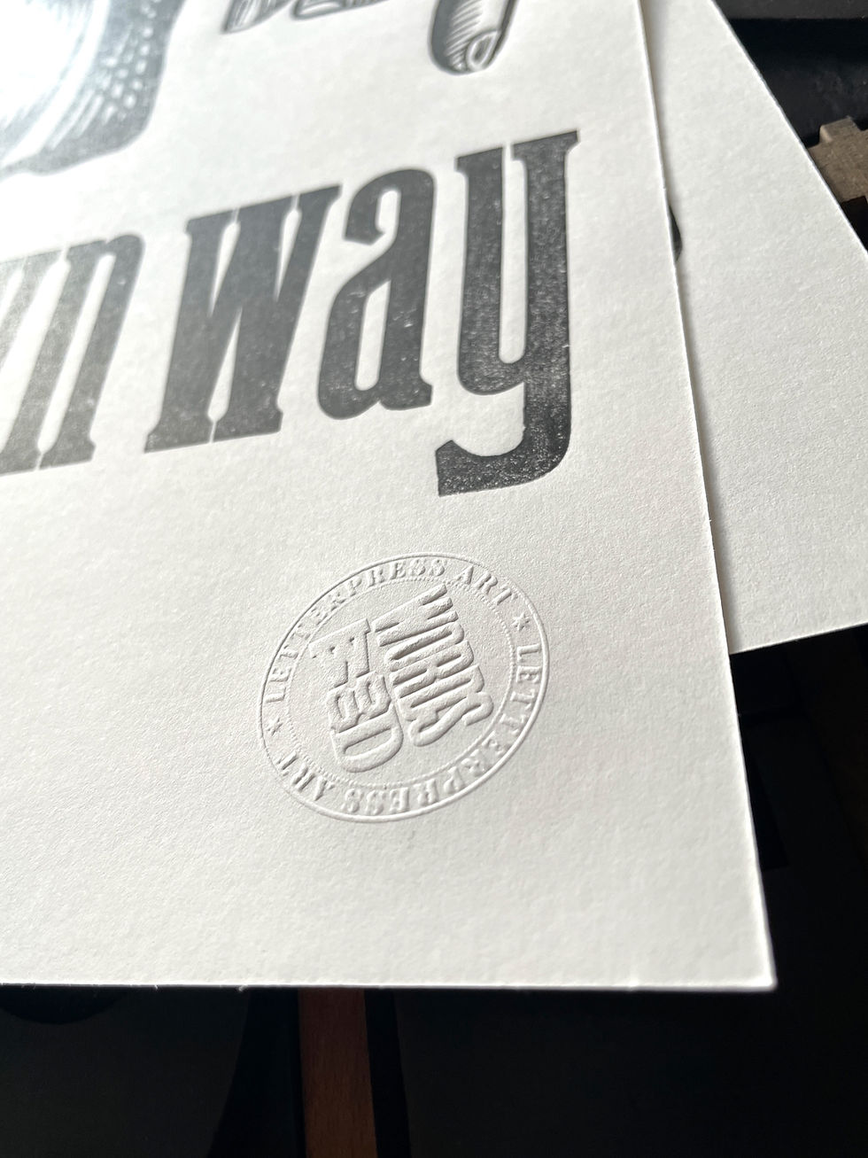 Thumbnail: 'Go your own way' Original Letterpress Print