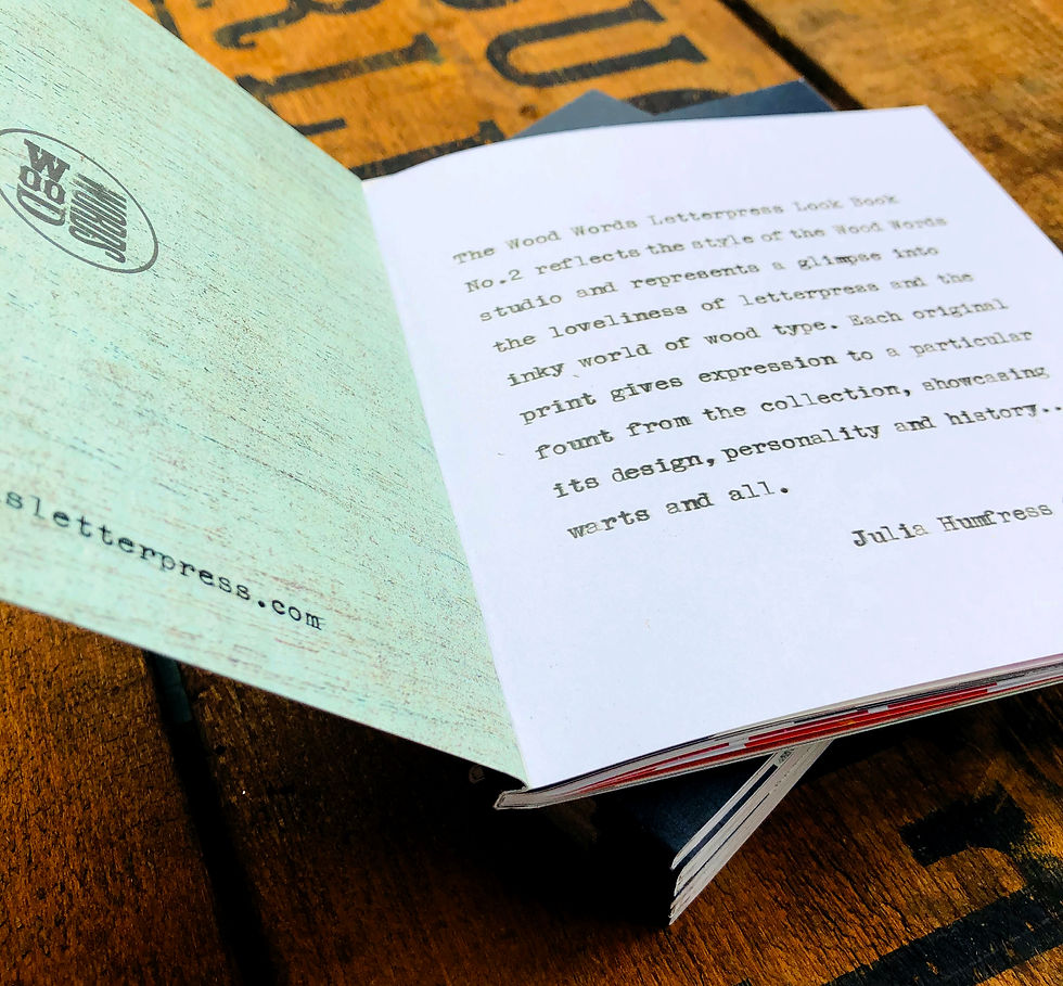 Thumbnail: The Wood Words Letterpress Digital Look Book NO.2