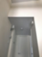 Matt white color ceiling