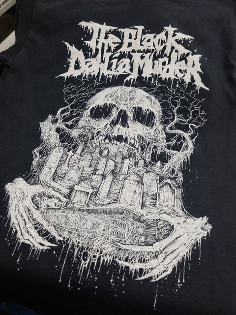 Screen printed band tee