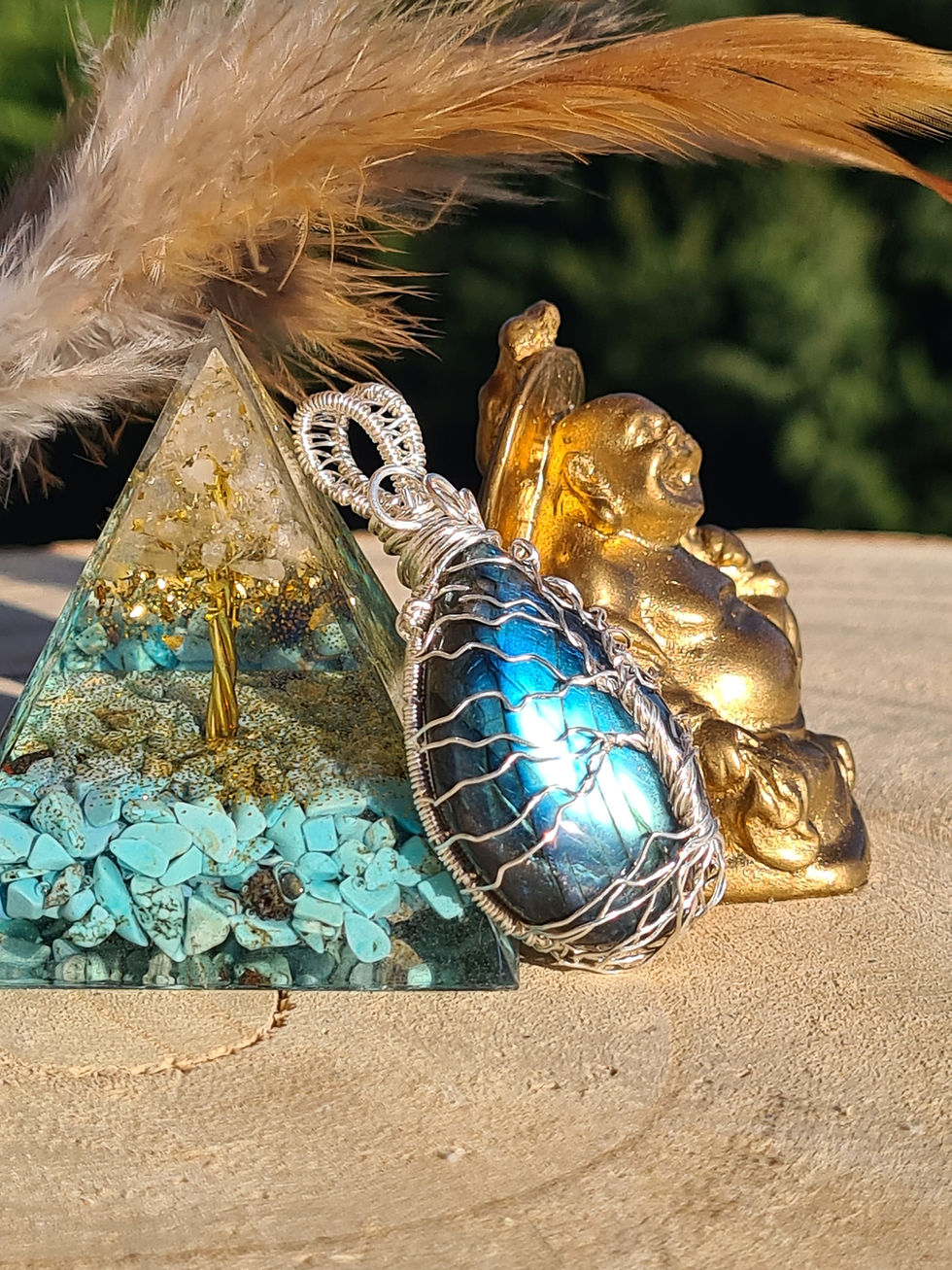Labradorite avec Arbre de Vie