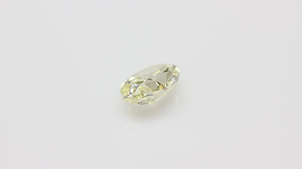 Thumbnail: OVAL CUT 1.51 CARAT NATURAL FANCY LIGHT YELLOW VVS-2-GIA