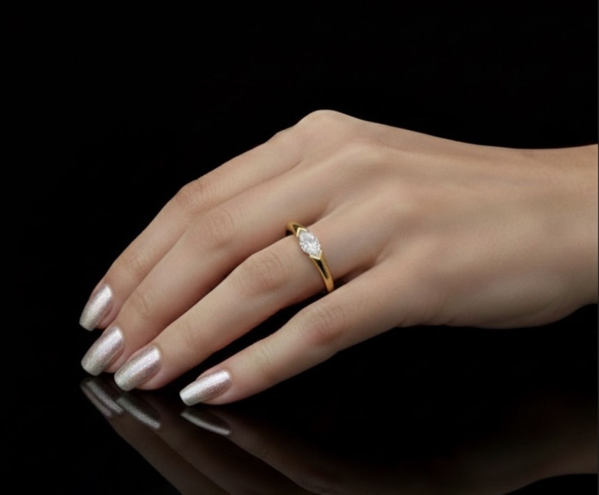 טבעת יהלום מרקיזה