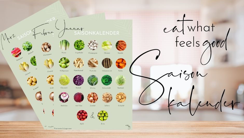 grüner Saisonkalender