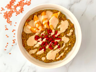 Rote Linsen Porridge